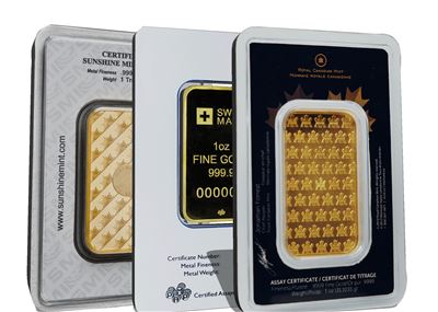 comex approved gold bar with