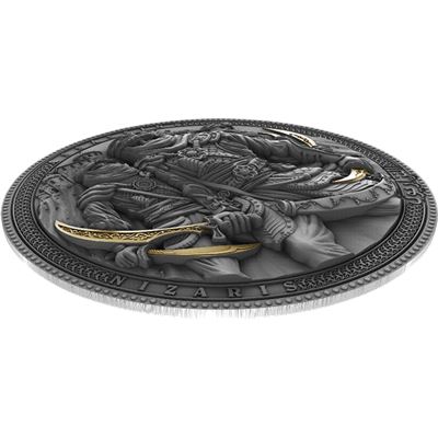 nizaris assassins silver coin niue