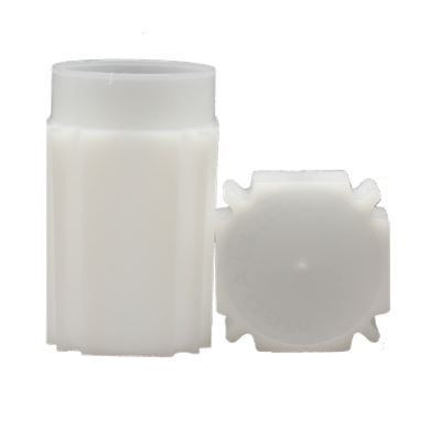 silver dollar tube stock photo