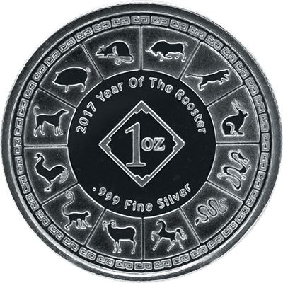 year the rooster silver round